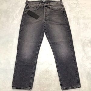 Edwin Black Label Button Fly Hana Crop Black Jeans Size 27 New